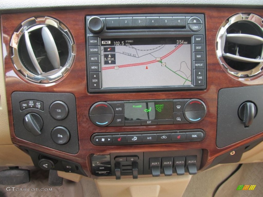 2008 Ford F450 Super Duty King Ranch Crew Cab 4x4 Dually Controls Photo #68930997