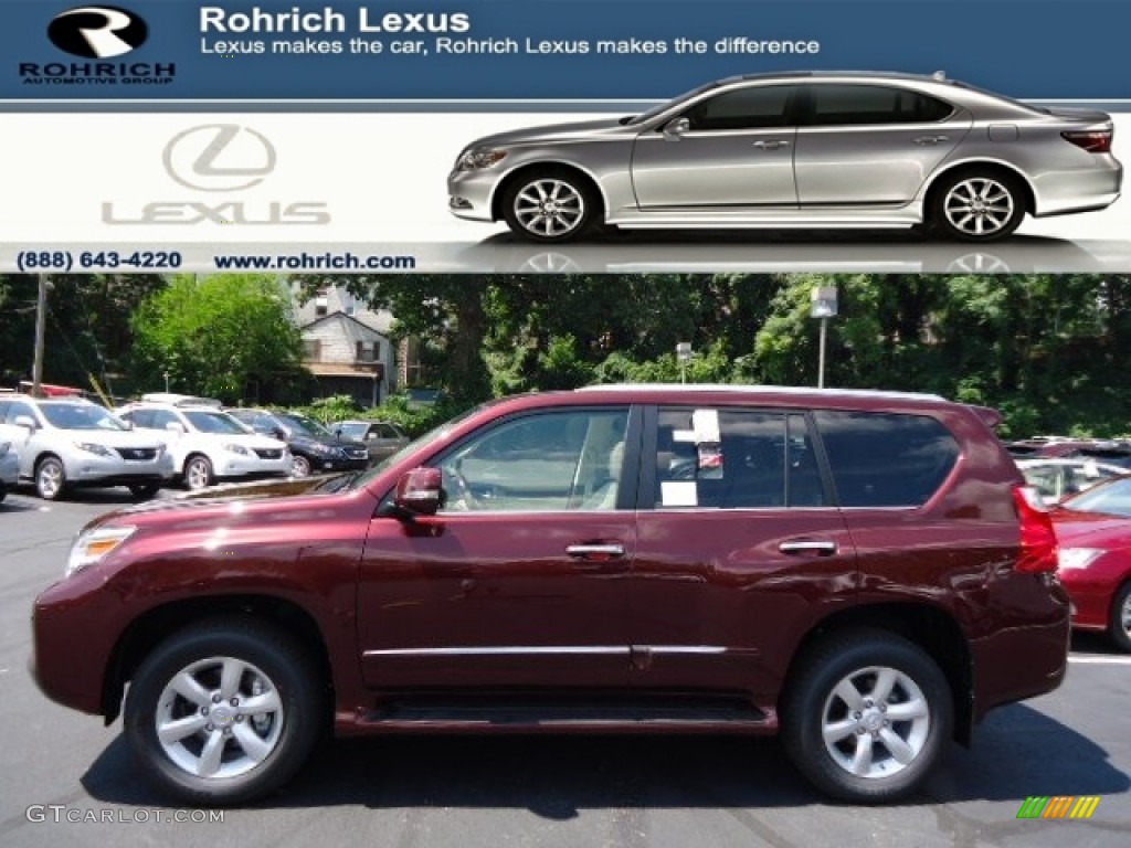 2013 GX 460 - Claret Red / Ecru/Auburn Bubinga photo #1