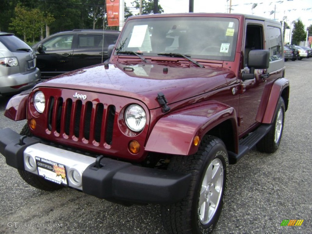 2010 Wrangler Sahara 4x4 - Red Rock Crystal Pearl / Dark Slate Gray/Medium Slate Gray photo #1