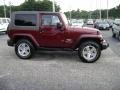 2010 Red Rock Crystal Pearl Jeep Wrangler Sahara 4x4  photo #7