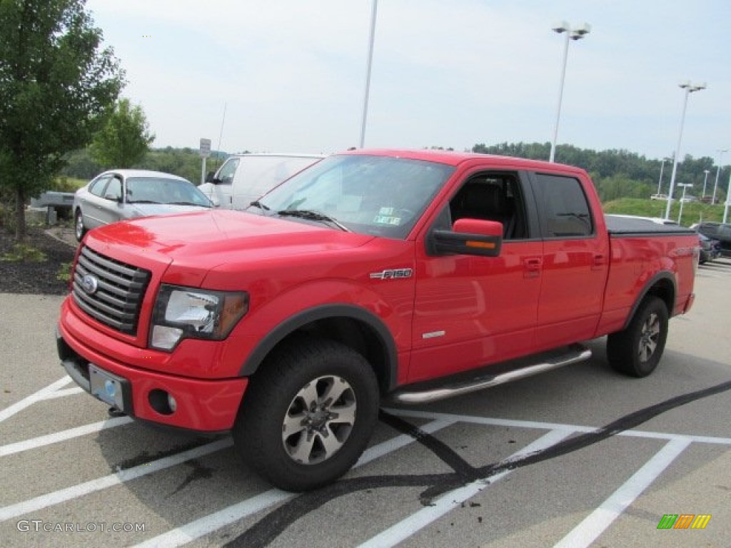 2011 F150 FX4 SuperCrew 4x4 - Race Red / Black photo #5