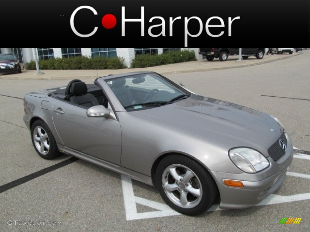2003 SLK 320 Roadster - Pewter Silver Metallic / Charcoal photo #1
