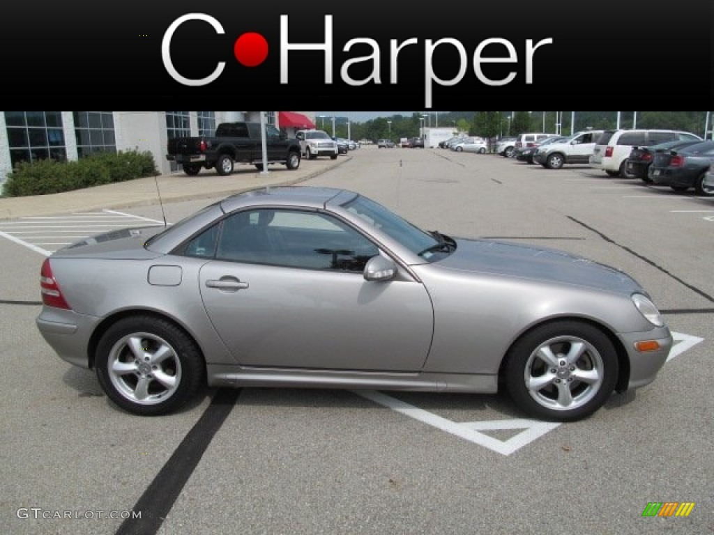 2003 SLK 320 Roadster - Pewter Silver Metallic / Charcoal photo #5