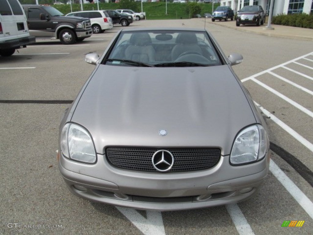 2003 SLK 320 Roadster - Pewter Silver Metallic / Charcoal photo #7