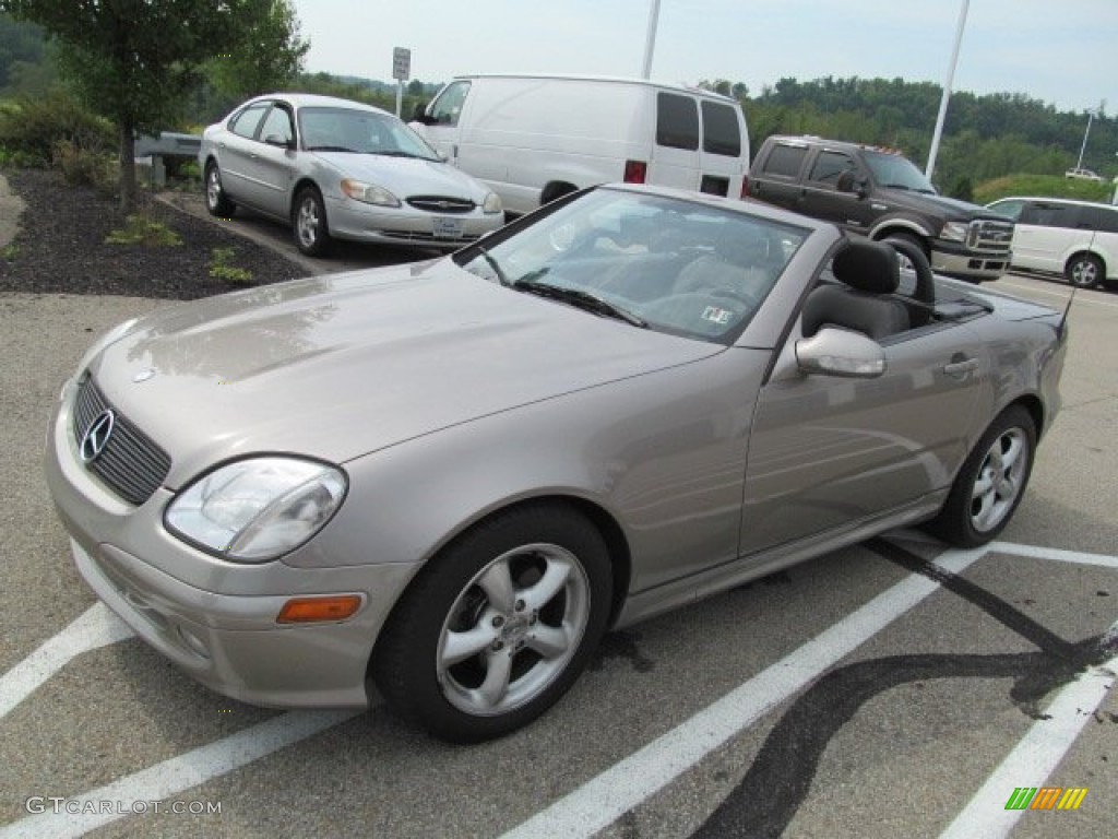 2003 SLK 320 Roadster - Pewter Silver Metallic / Charcoal photo #8