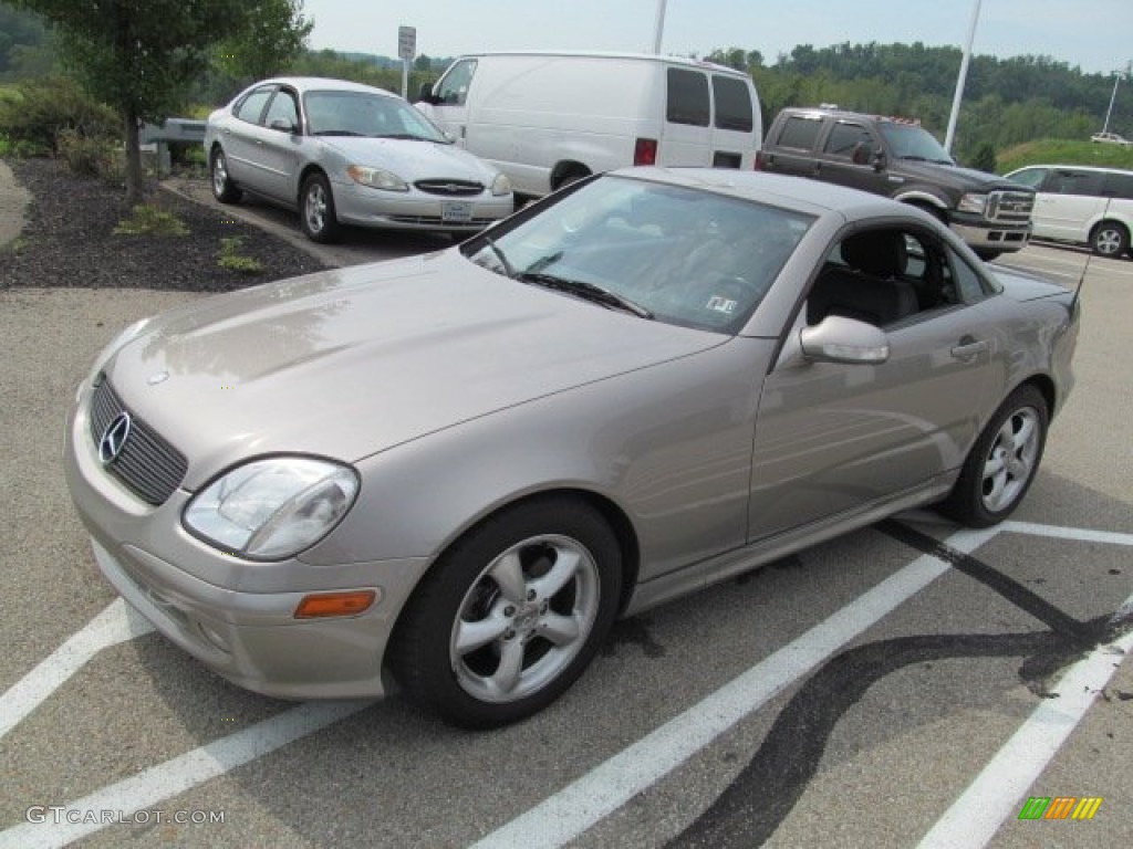2003 SLK 320 Roadster - Pewter Silver Metallic / Charcoal photo #9
