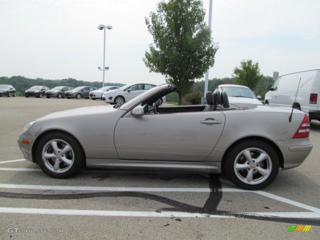 2003 SLK 320 Roadster - Pewter Silver Metallic / Charcoal photo #10