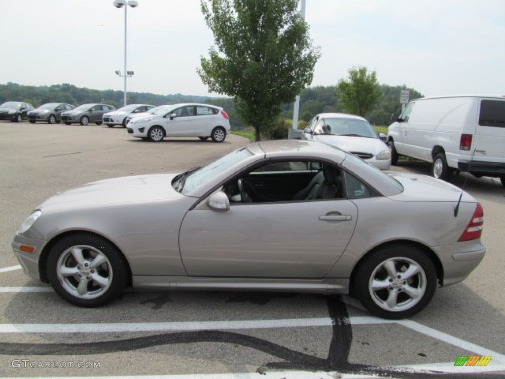 2003 SLK 320 Roadster - Pewter Silver Metallic / Charcoal photo #11