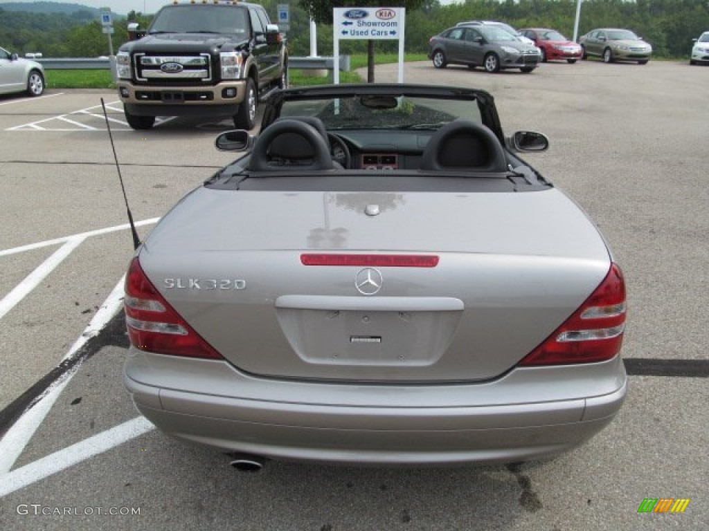 2003 SLK 320 Roadster - Pewter Silver Metallic / Charcoal photo #15