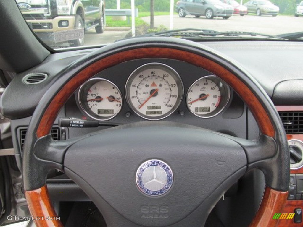 2003 SLK 320 Roadster - Pewter Silver Metallic / Charcoal photo #20