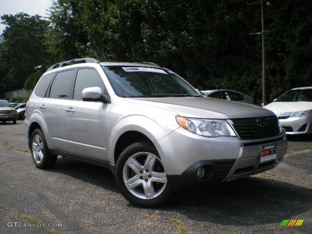 2010 Forester 2.5 X Limited - Steel Silver Metallic / Black photo #1