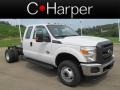 Oxford White - F350 Super Duty XL SuperCab 4x4 Dually Chassis Photo No. 1