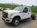 Oxford White - F350 Super Duty XL SuperCab 4x4 Dually Chassis Photo No. 9