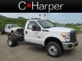 2012 Oxford White Ford F350 Super Duty XL Regular Cab 4x4 Dually Chassis  photo #1