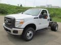 Oxford White - F350 Super Duty XL Regular Cab 4x4 Dually Chassis Photo No. 9