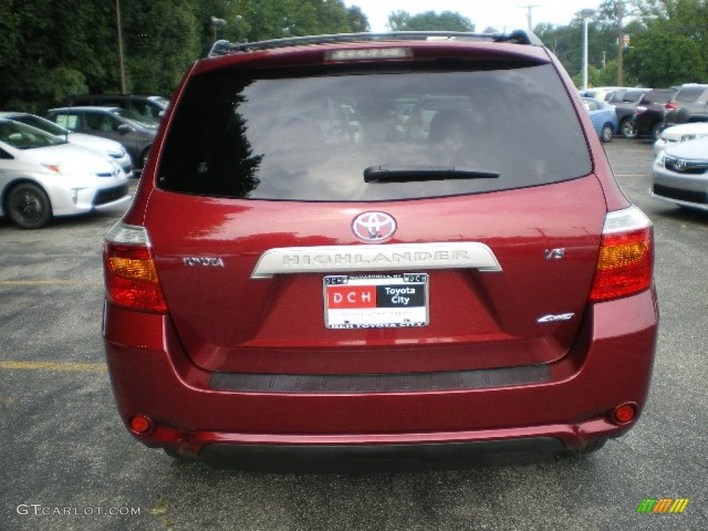 2009 Highlander V6 4WD - Salsa Red Pearl / Ash photo #7