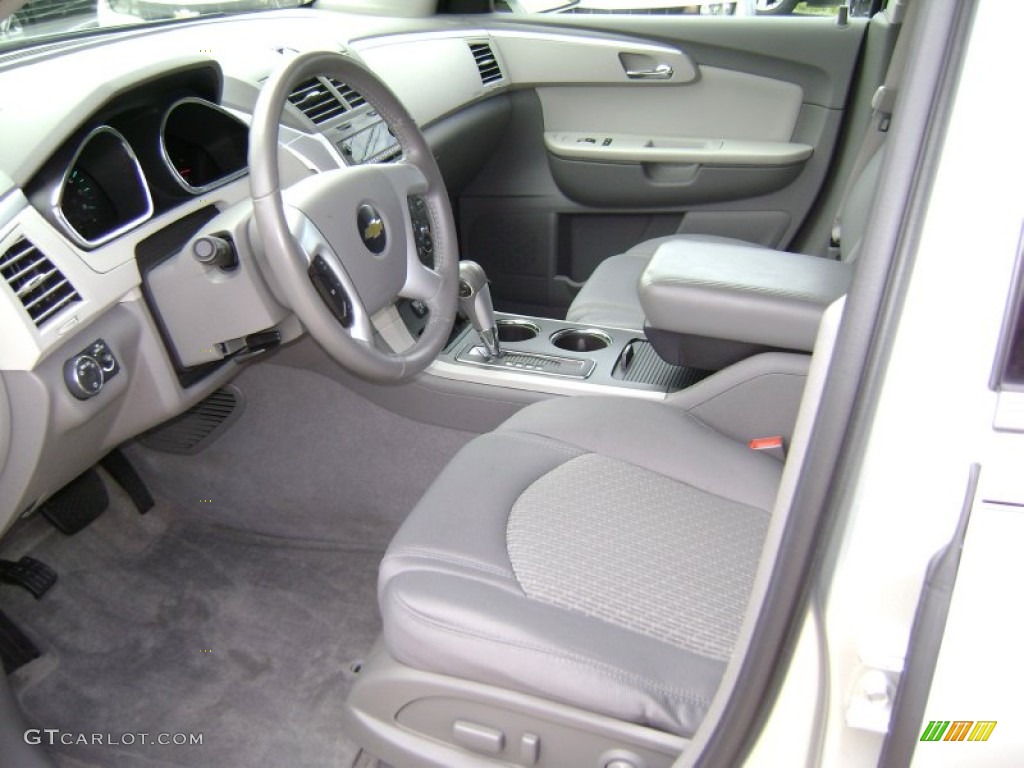 Dark Gray/Light Gray Interior 2011 Chevrolet Traverse LT AWD Photo #68934114