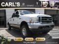 2003 Oxford White Ford F250 Super Duty Lariat Crew Cab 4x4  photo #1