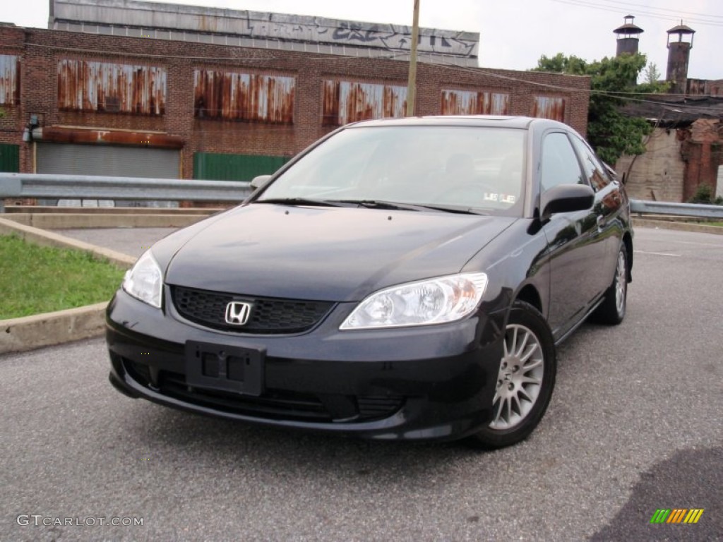 2005 Civic EX Coupe - Nighthawk Black Pearl / Black photo #1