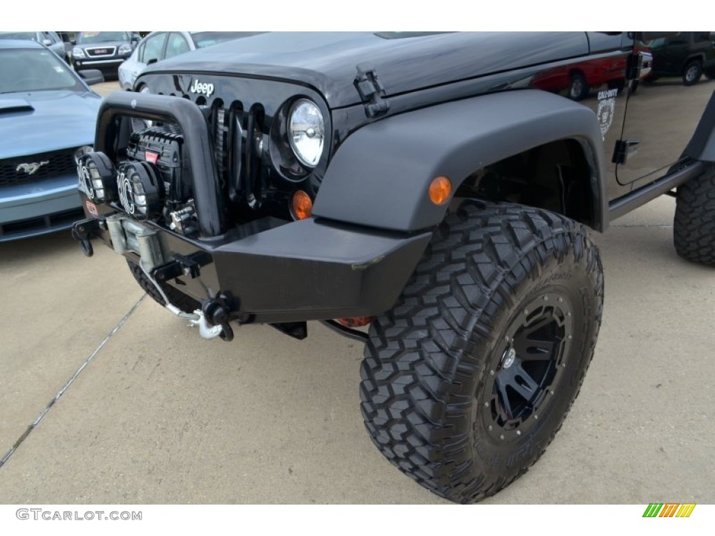 2011 Wrangler Rubicon 4x4 - Black / Black/Dark Saddle photo #13