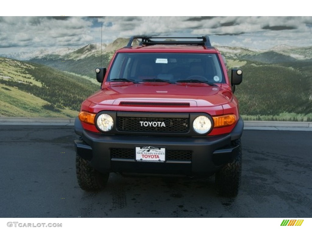 2012 FJ Cruiser Trail Teams Special Edition 4WD - Radiant Red / Dark Charcoal/Red photo #3