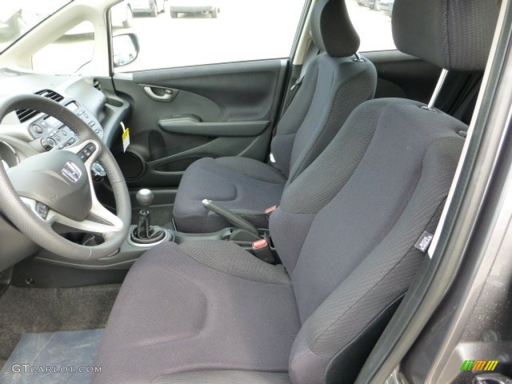Black Interior 2012 Honda Fit Sport Photo #68937504