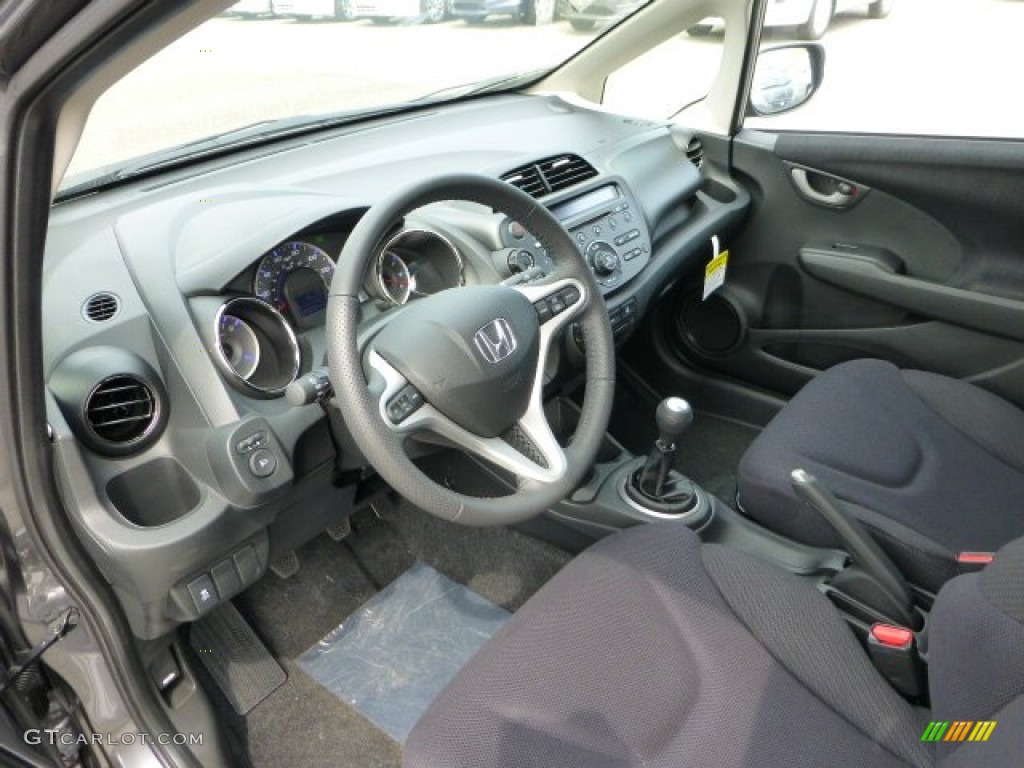 Black Interior 2012 Honda Fit Sport Photo #68937549