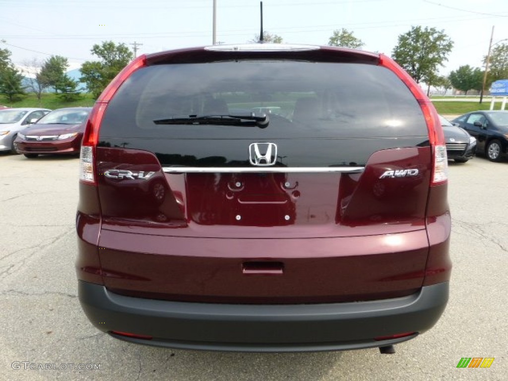 2012 CR-V EX-L 4WD - Basque Red Pearl II / Gray photo #3
