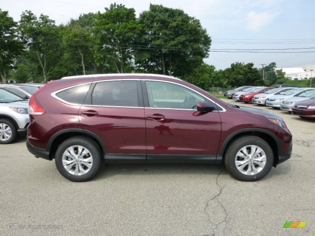 2012 CR-V EX-L 4WD - Basque Red Pearl II / Gray photo #5