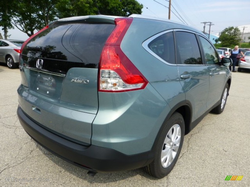 2012 CR-V EX-L 4WD - Opal Sage Metallic / Beige photo #4