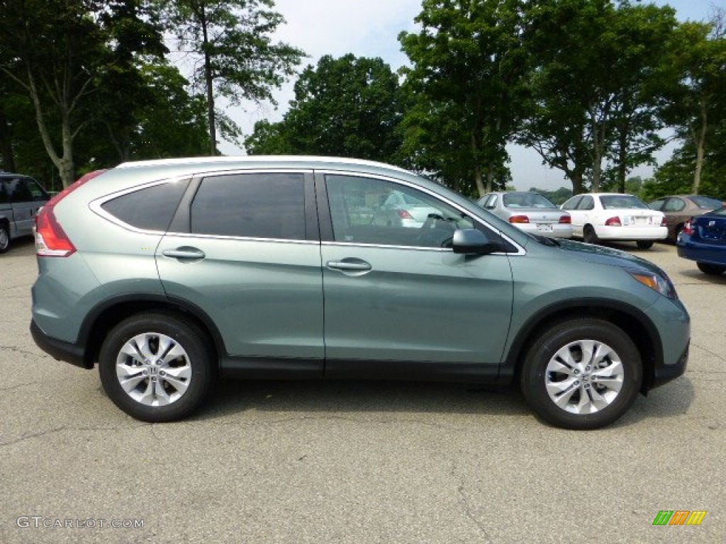 2012 CR-V EX-L 4WD - Opal Sage Metallic / Beige photo #5