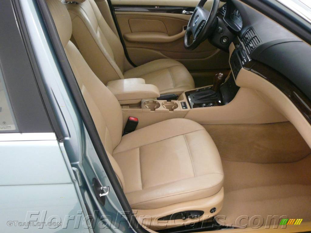 2002 3 Series 330i Sedan - Grey Green Metallic / Sand photo #13