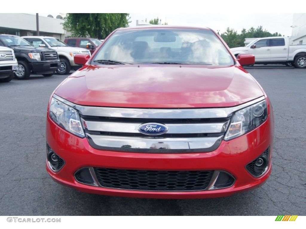 Red Candy Metallic 2012 Ford Fusion Sport Exterior Photo #68939376