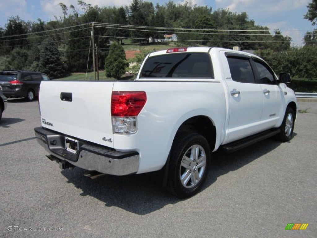 2011 Tundra Limited CrewMax 4x4 - Super White / Graphite Gray photo #6