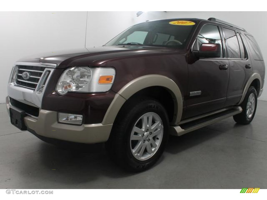 Dark Cherry Metallic 2007 Ford Explorer Eddie Bauer 4x4 ...
