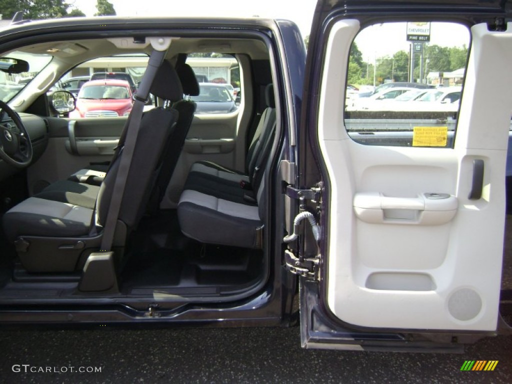 2008 Silverado 1500 Work Truck Extended Cab 4x4 - Dark Blue Metallic / Dark Titanium photo #11