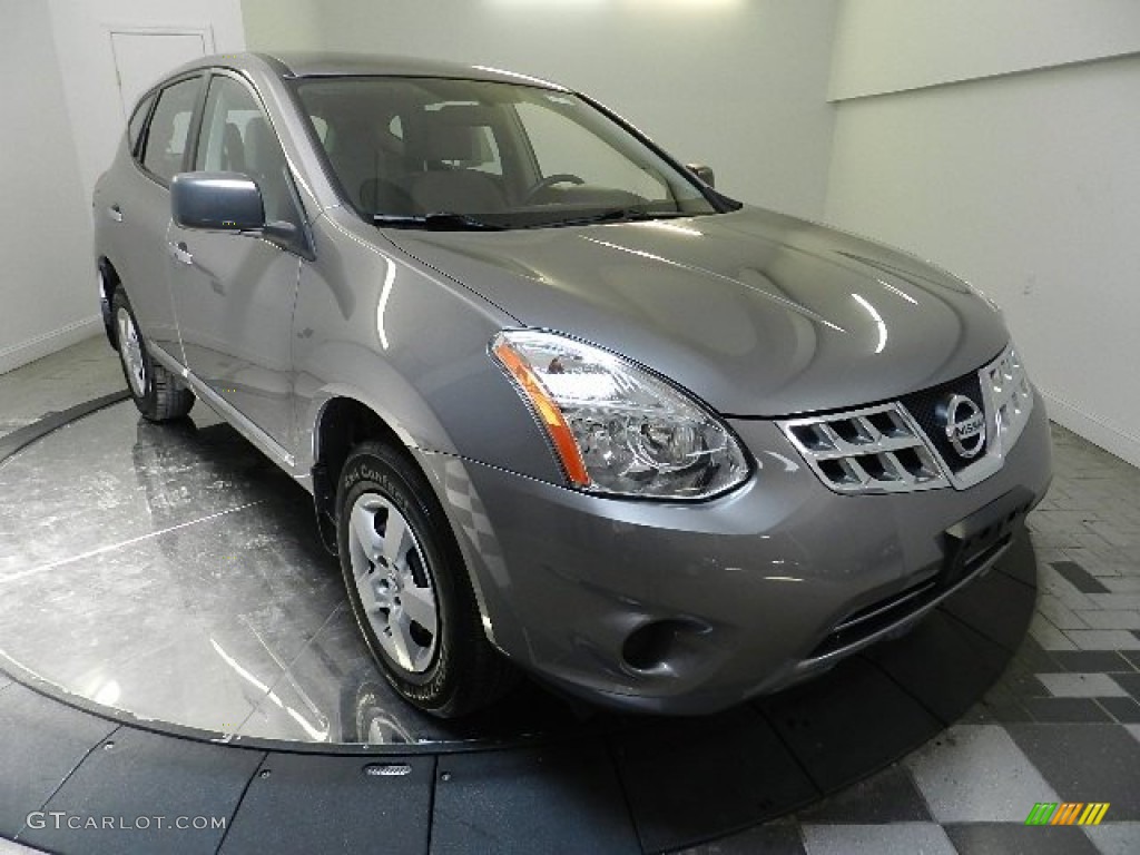 2011 Rogue S AWD - Platinum Graphite / Gray photo #3