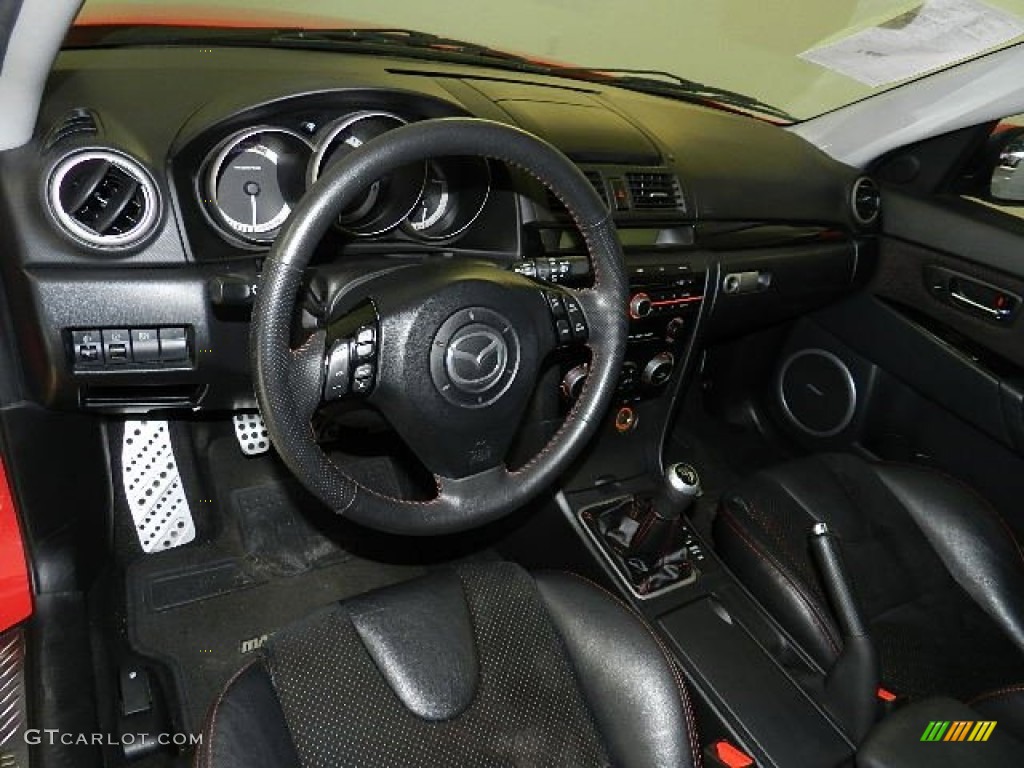 Black Interior 2009 Mazda MAZDA3 MAZDASPEED3 Grand Touring Photo #68942076