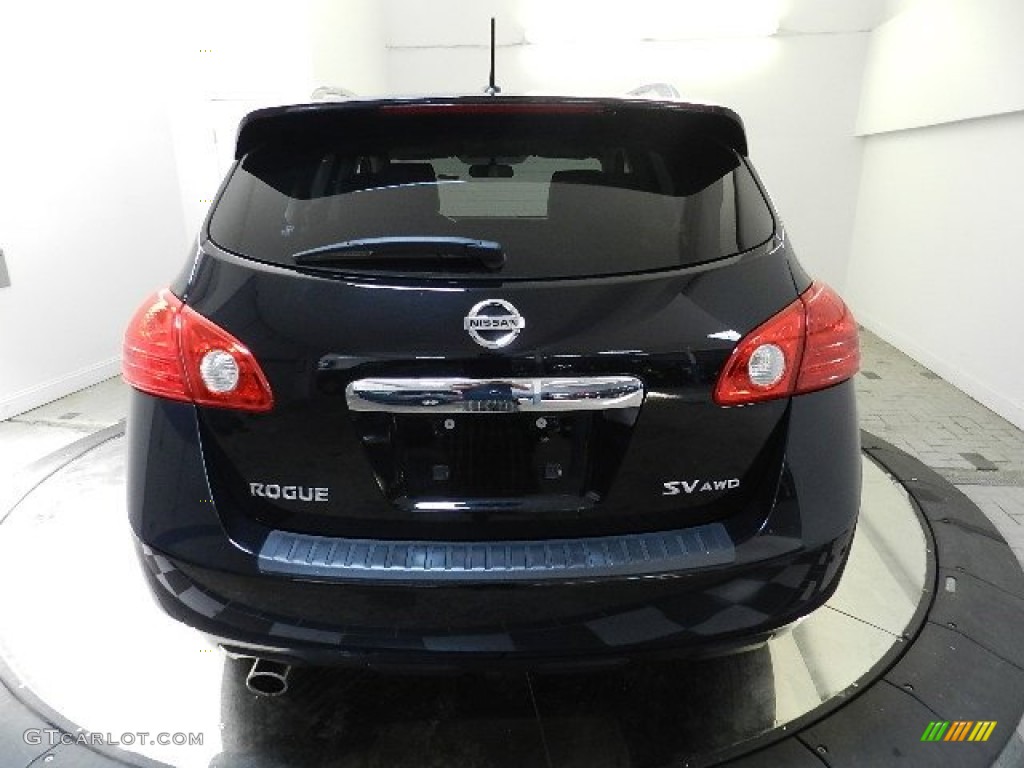 2011 Rogue SV AWD - Wicked Black / Gray photo #6