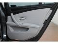 Grey Dakota Leather 2009 BMW 5 Series 535i Sedan Door Panel