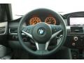Grey Dakota Leather Steering Wheel Photo for 2009 BMW 5 Series #68943738