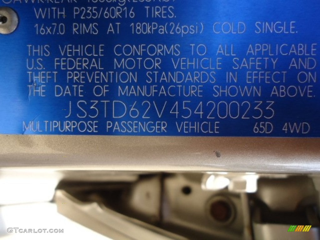 2005 Grand Vitara LX 4WD - Cool Beige Metallic / Beige photo #13