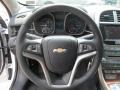 Jet Black 2013 Chevrolet Malibu LT Steering Wheel