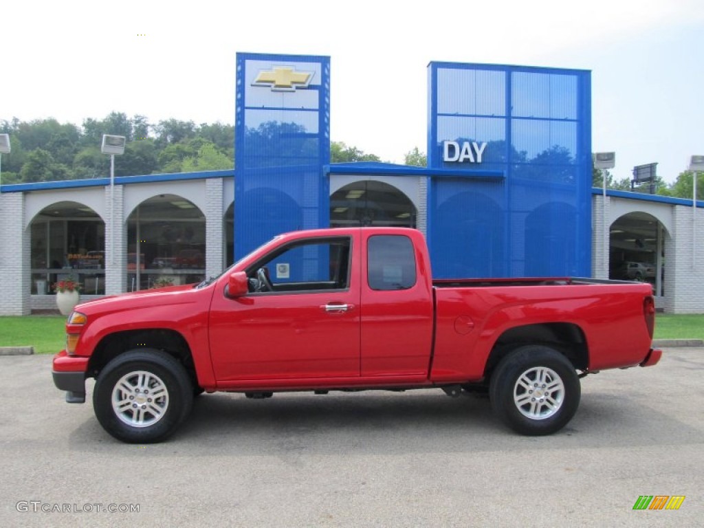 2012 Colorado LT Extended Cab 4x4 - Victory Red / Ebony photo #2
