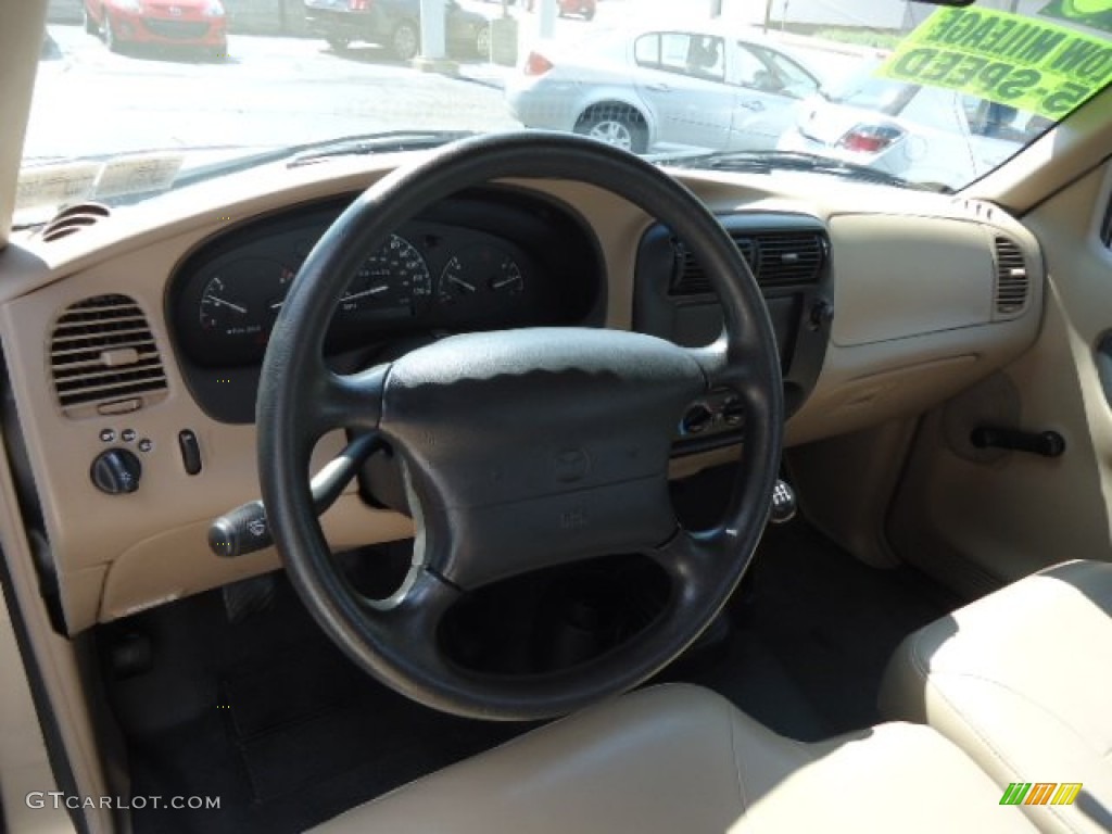 Beige Interior 1998 Mazda B-Series Truck B2500 SX Regular Cab Photo #68946285