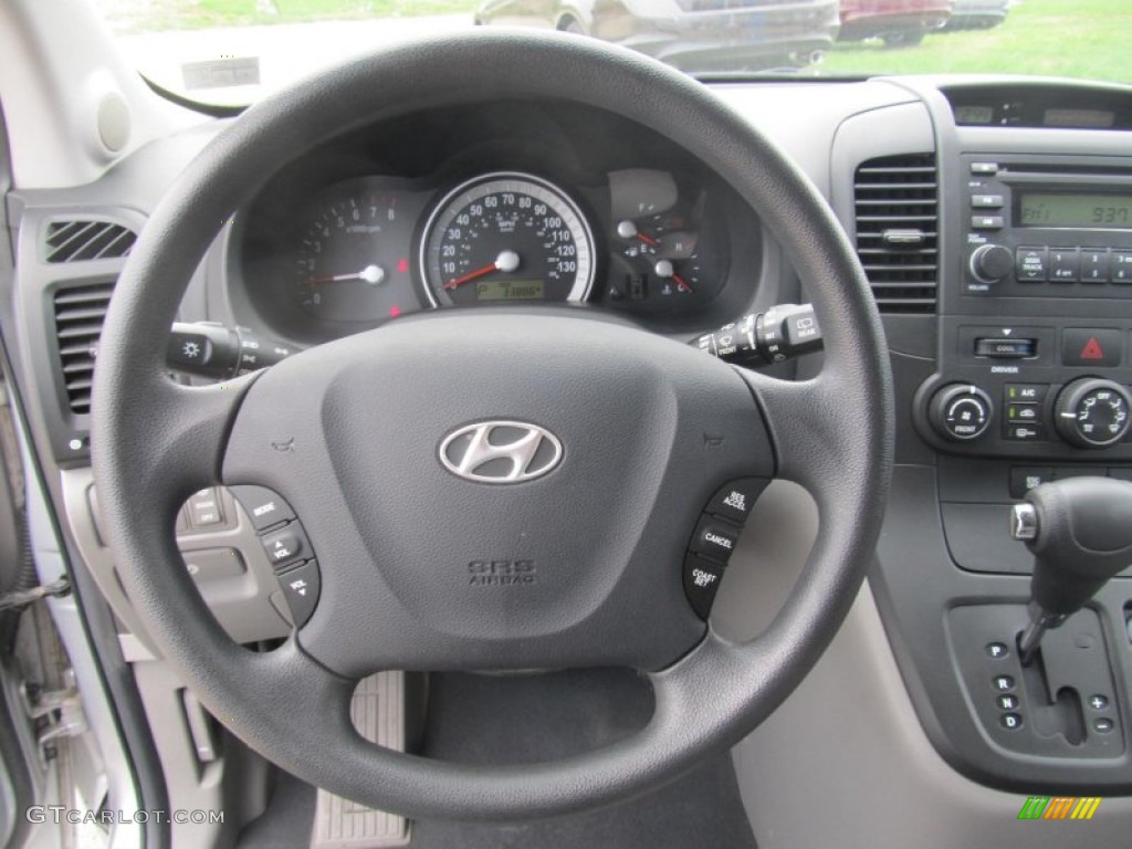 2008 Hyundai Entourage GLS Gray Steering Wheel Photo #68947851