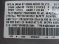 NH642M: Storm Silver Metallic 2011 Honda CR-Z EX Sport Hybrid Color Code