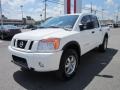 2012 Blizzard White Nissan Titan Pro-4X Crew Cab 4x4  photo #3