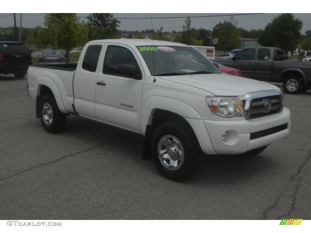 Super White Toyota Tacoma