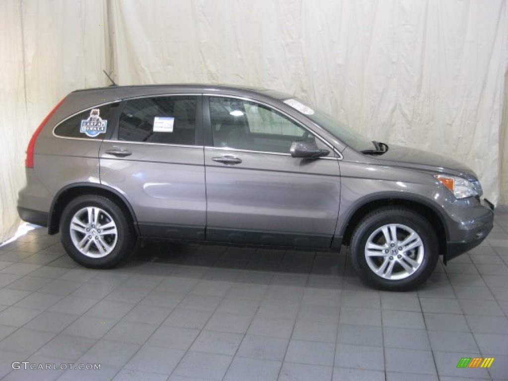 2010 CR-V EX-L AWD - Polished Metal Metallic / Black photo #4